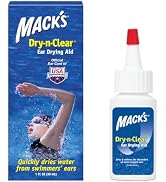 Mack's Dry-n-Clear Ear Drying Aid - Swimmers Ear Drops for Water Clogged Ears After Swimming, Sh...