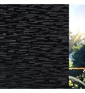 rabbitgoo Blackout Window Film, Sun Blocking Window Privacy Film for Room Darkening, Removable Bl...
