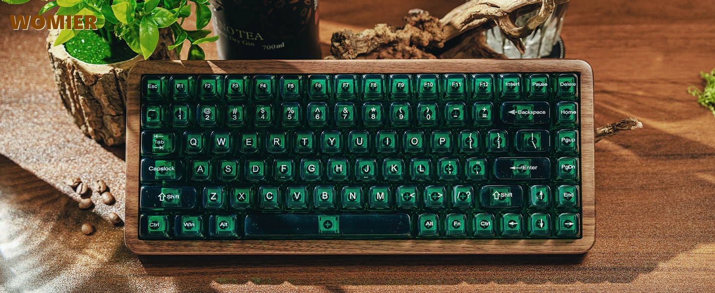 Retro 75% Keyboard with Color Multimedia Display Mechanical Gaming Keyboard, Hot Swappable