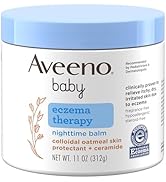 Aveeno Baby Eczema Therapy Nighttime Moisturizing Body Balm, Nourishing Skin Protectant Soothes &amp;...
