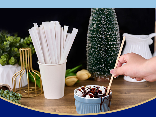 wooden coffee stirrers 7 in