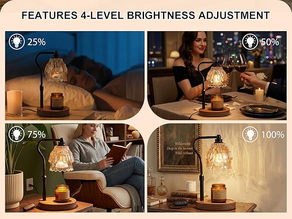 FEATURES 4-LEVEL BRIGHTNESS ADJUSTMENT