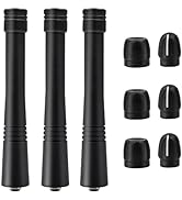 3Set VHF Stubby Antenna &amp; Volume Knob + Channel Knob Cap for Motorola Radios CP200 CP200d CP150 C...