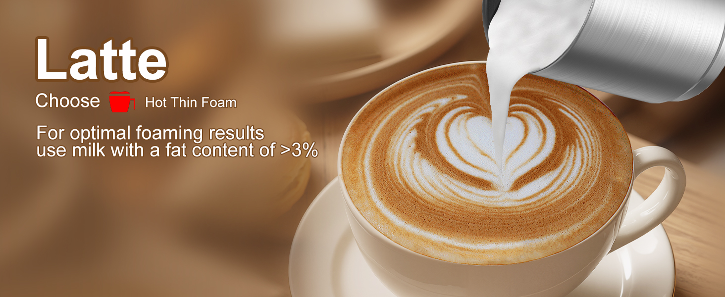 milk frother and steamer