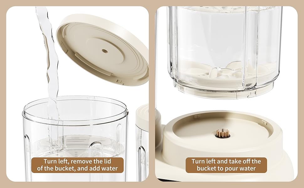 Dual detachable buckets design for separate and deep cleaning of baby clothes