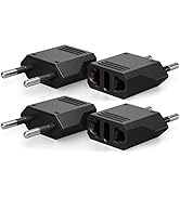 Unidapt European travel plug adapters - US to Europe power adapter, handy wall outlets converters...