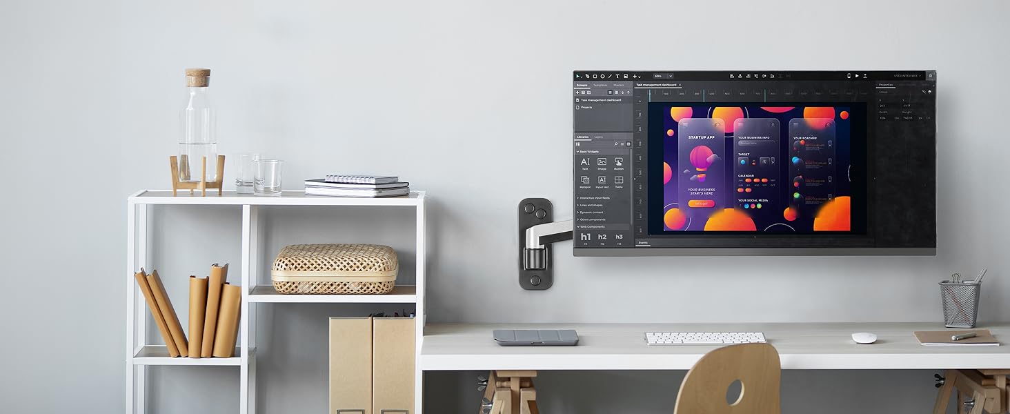 easily store away your monitor when not in use