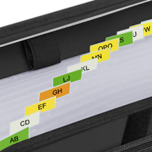 Easy classification &amp;amp; lookup: Colorful tabs for quick file location.