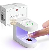 MelodySusie Mini UV Nail Lamp P-ART04G for Single-Finger Quick Touch-Ups | Cordless, Smart Sensor...