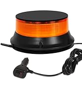 HLauto BC450 LED Amber Beacon Strobe Lights: 10V-80V Emergency Safety Warning 45 LED Flashing Lig...