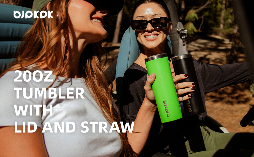 20oz tumbler with lid and straw