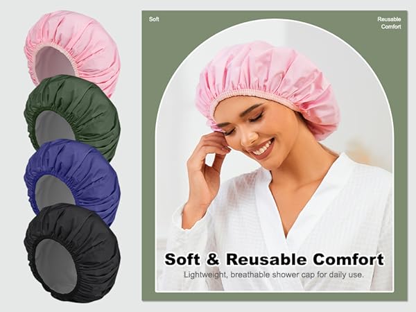 reusable shower cap
