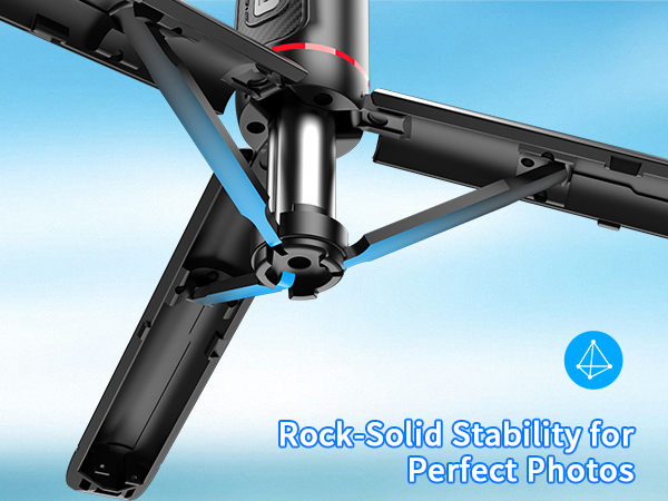 selfie stick, tripod, light