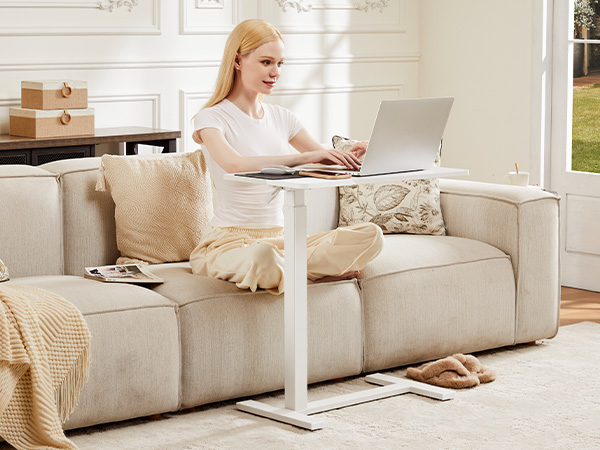 Overbed Bedside Rolling Laptop Table for Home &amp; Medical