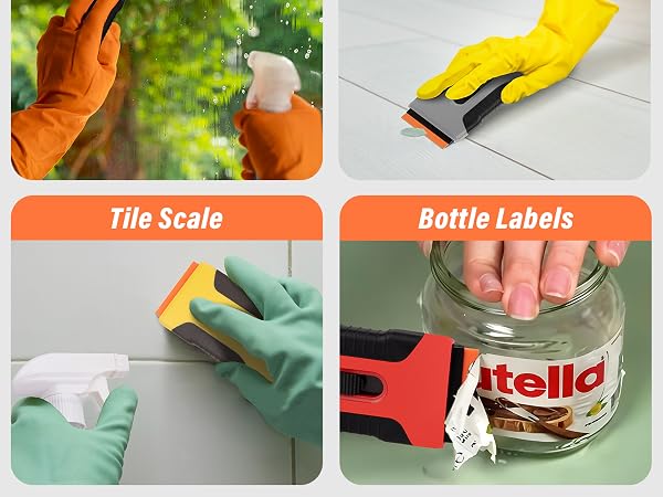 Plastic Blades for Cleaning Stains, Adhesives, Decals, Stickers, Labels