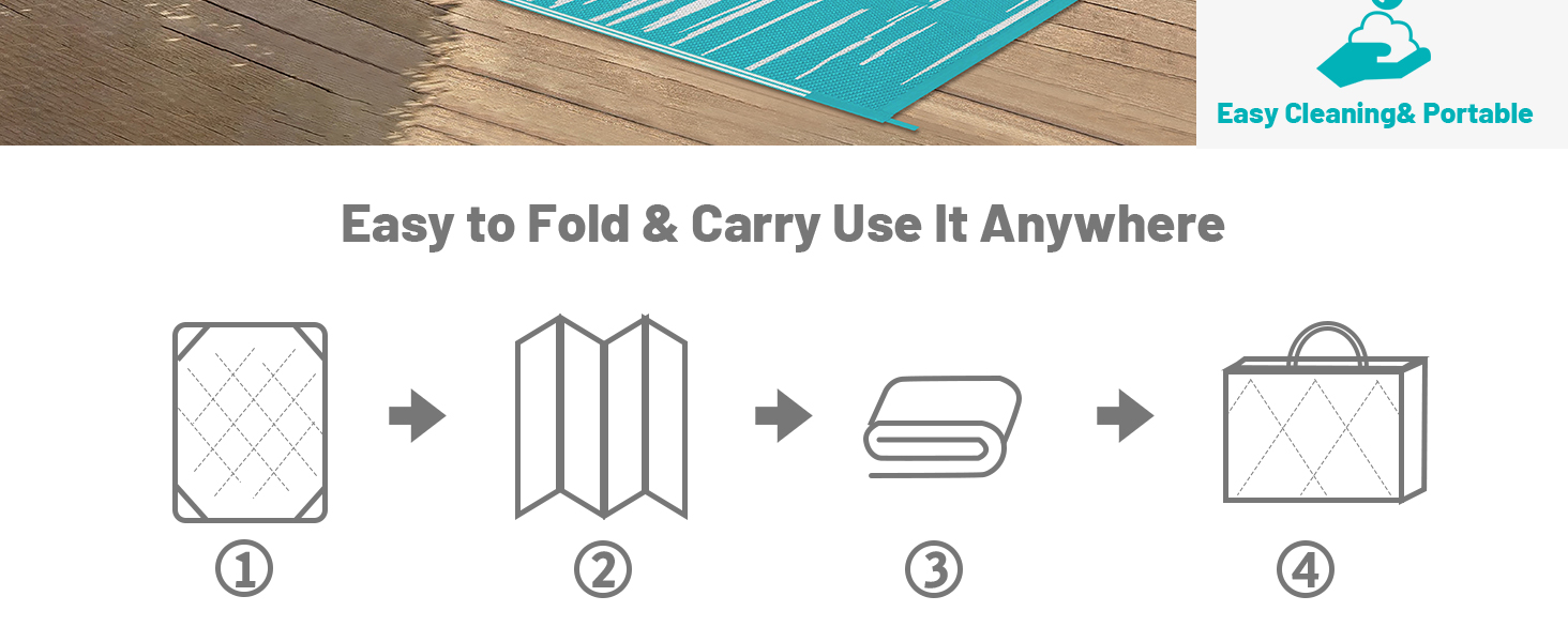 Waterproof Reversible Patio Mat