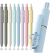 Hiacry 8 Pack Colorful Gel Ink Pens,Quick-Dry 0.7mm Fine Point Fidget Pens for Smooth Writing, Jo...