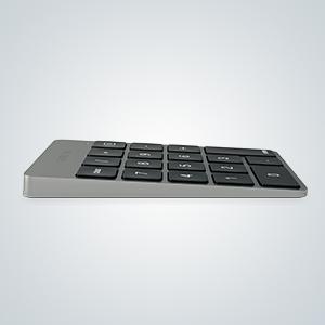 Aluminum Slim Wireless Rechargeable Keypad