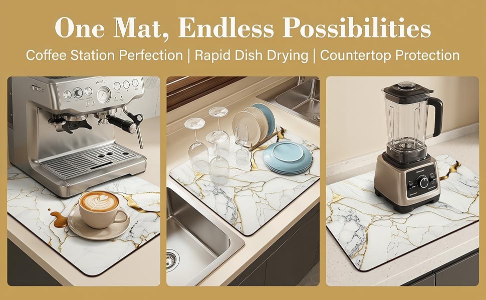 Coffee Mat or Dish Drying Mat
