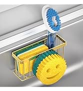 MURLONG Sponge Holder Smiley Face, Sink Caddy for kitchen Sink, Kitchen Organizer Sponge Holder w...