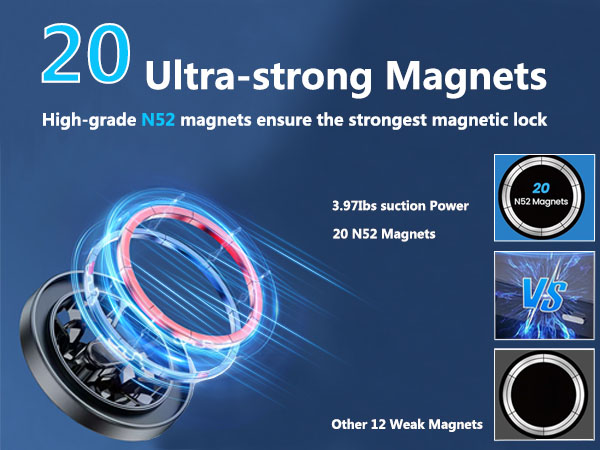 magnetic rear view mirror cell phone holder car