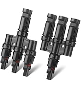 Pjerjzn Solar Panel Connector 3 to 1 Solar Y Branch Solar Panel Splitter 3 Way 1000V Y Branch Sol...