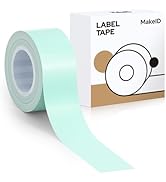 MakeID L1 E1 Q1 Label Maker Tape Refills, 16mm x 4m (0.63" x 13') Continuous Sticker Thermal Lami...