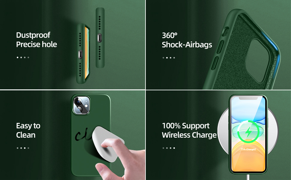 iPhone 11 case silicone Alpine Green 3