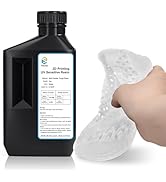 YOUSU Flexible Tough (Shore 80A) 3D Printer Resin,Soft Rubber/TPU Like 3D Printing Resin,High Elo...