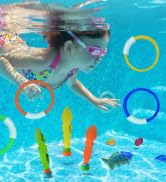 Jasonwell Pool Diving Toys Games - 31 PCS Swimming Pool Toys for Kids Teens with Diving Rings