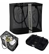 Large Shower Caddy with Wide Mouth, Foldable Mesh Organizer for Bathroom, College Dorm, Gym &amp; Cam...