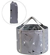 24L Collapsible Foot Bath Basin for Soaking Men Large Feet, Portable Foot Soak Tub Water Bucket f...