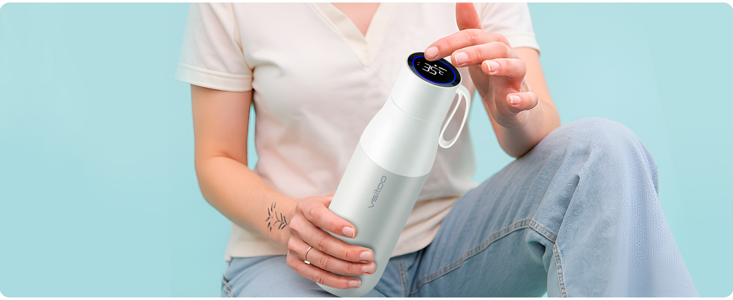 Self-Cleaning Smart Water Bottle