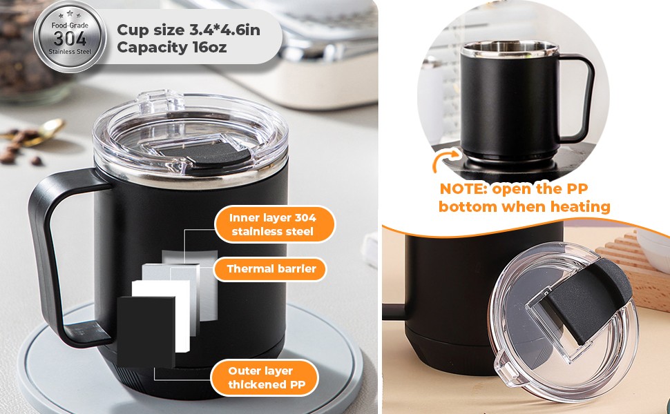 Coffee Mug Warmer - Coffee Cup Warmer for Desk Auto Shut Off, Smart Electric Candle Warmer Beverage