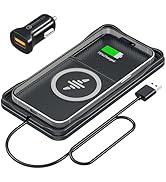 Wireless Car Charger, LANSEMKU Car Wireless Chargers Charging pad Non Slip 15w Fast Charger for C...