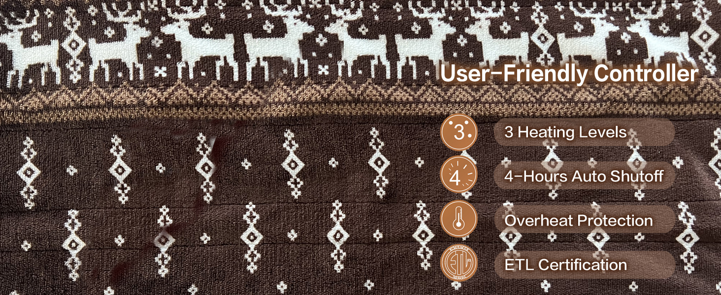 heated blanket throw