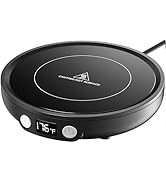 SWEETFULL Mug Warmer, 36W Coffee Cup Warmer for Desk with 3-Temp Settings Display, 2-12H Timer, C...