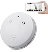 isekurity WiFi Mini Detector Camera,1080P Wireless Security Nanny Cam Smoke Detector Camera with ...