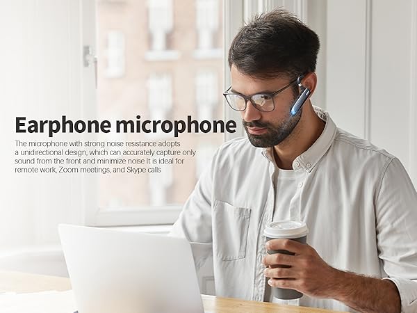 Bluetooth Headset Single Ear Business Earbuds