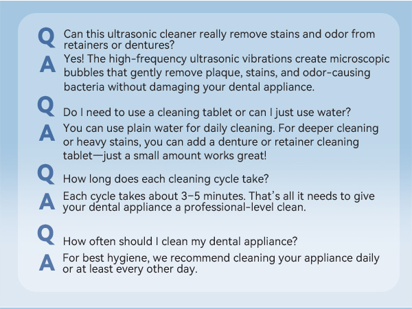 Ultrasonic Retainer Cleane