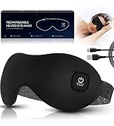 Heated Eye Mask, Mutilplx Cordless Heated Eye Masks for Dry Eyes, Washable Warm Eye Compress Eye ...