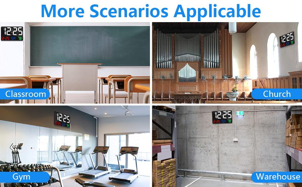 Multi-scene wall clock