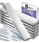E BAVITE Strong Neodymium bar Magnets,Powerful Rare Earth Neodymium Magnets with Double-Sided Adh...