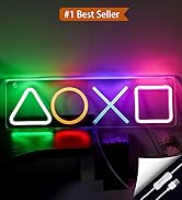 Gamer Neon Sign,LED Gaming Neon Signs USB/switch,Graphic decoration neon Sign Game Room Decor lam...