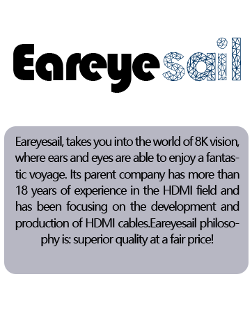 Eareyesail 8K HDMI cable