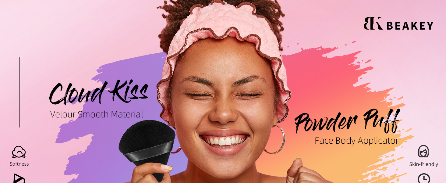 BEAKEY 12pcs Triangle Powder Puffs for Face Powder Makeup Puff for Loose &amp; Cosmetic Foundation, 