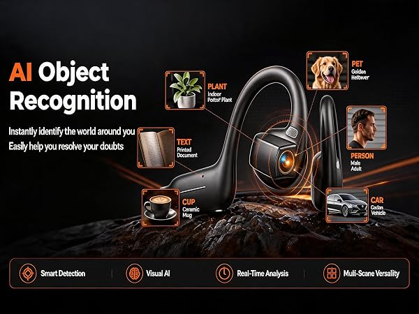 smart headphones with camera smart headset with camera Bluetooth headphones with camera