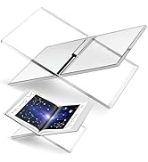 Acrylic Book Holder, Clear Book Display Stand, Large Open Reading Stand for Cookbook, Magazines, ...