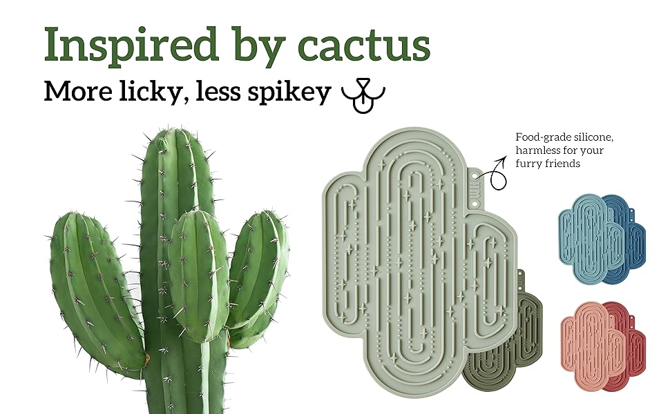 Cactus lick mats