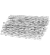 100 Pack Double Loop Wire Binding Spines, YolieraArt 1/4 Inch Spiral Binding Coils for Letter Siz...